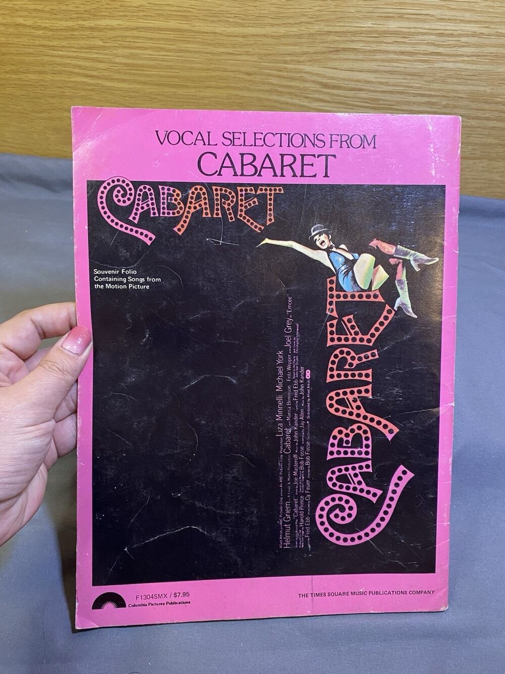 Vocal Selections From Cabaret Hal Leonard 1972 Music Score Musical Sheet Book